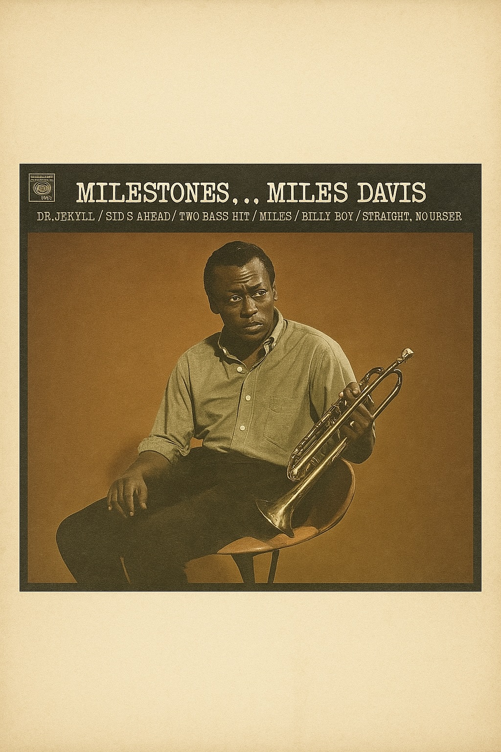 Miles Davis—Milestones sleeve geometry